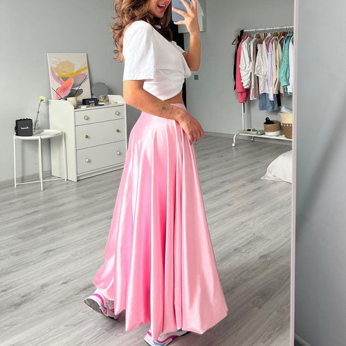 Damen elegantermaxirock mit fließendem Schnitt R&B