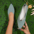 Damen spitze Ballerinas aus atmungsaktivem Strickmaterial mit elegantem Akzent R&B