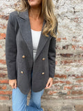 Damen eleganter und bequemer Blazer mit doppelter Knopfleiste R&B