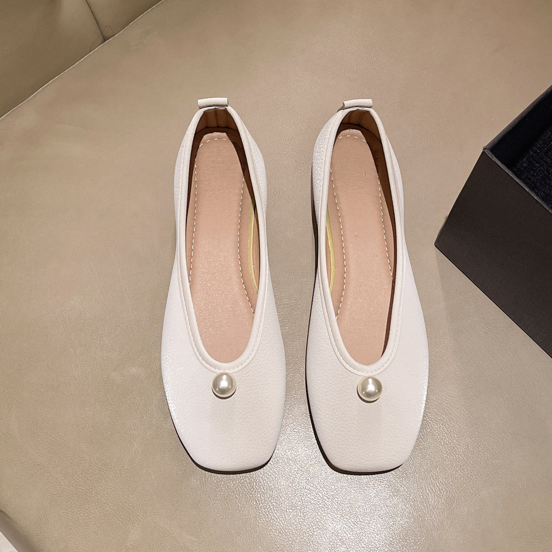 Damen modische Ballerinas mit glamourösem Schmuckdetail R&B