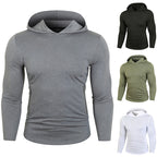 Herren Sportlicher Kapuzenpullover mit funktionalen Reißverschlusstaschen