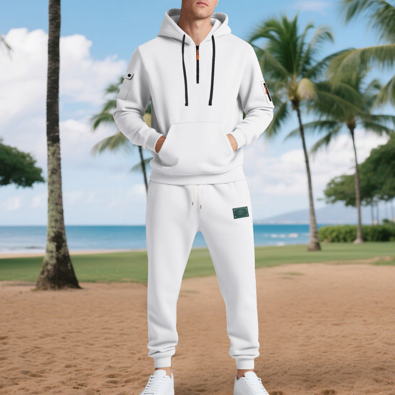 Herren Freizeit-Sweatset mit praktischen Taschen und Kordelzug R&B