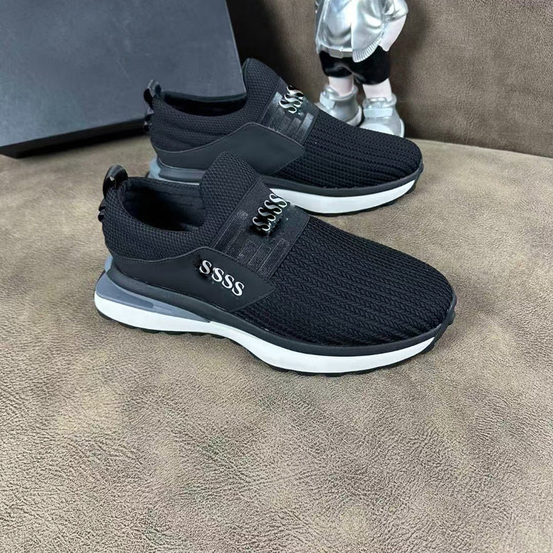 Damen High-Performance Slip-On Sneakers mit atmungsaktiver Oberflächenstruktur R&B