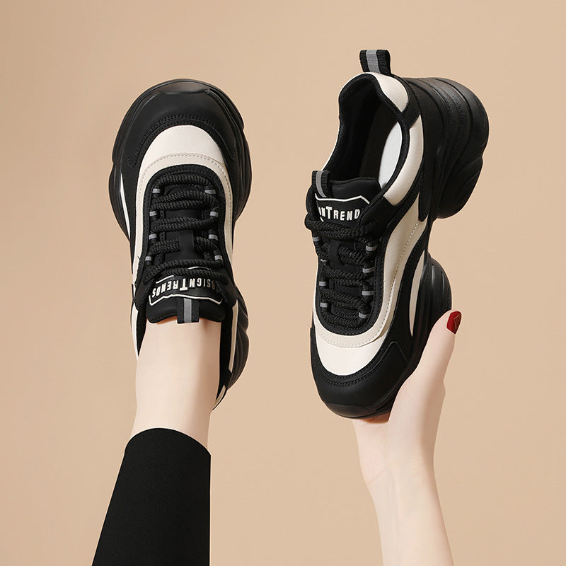 Damen Sportliche Chunky Sneakers mit rutschfester Sohle und dämpfendem Fußbett R&B