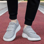 Damen komfortable Slip-On Sneakers mit elastischem Klettverschluss R&B