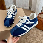 Damen Sportliche Sneakers mit modischen Wildleder- und Lederakzenten R&B