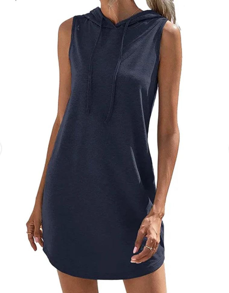 Damen Kapuzenkleid Aus Atmungsaktivem Jersey-Material R&B