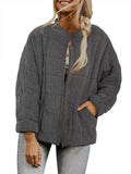 Damen Quilted Jacke mit praktischen Taschen und schnittfestem Design