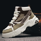 Damen Sportliche High-Top Sneakers mit kontrastierenden Designs und rutschfester Sohle R&B