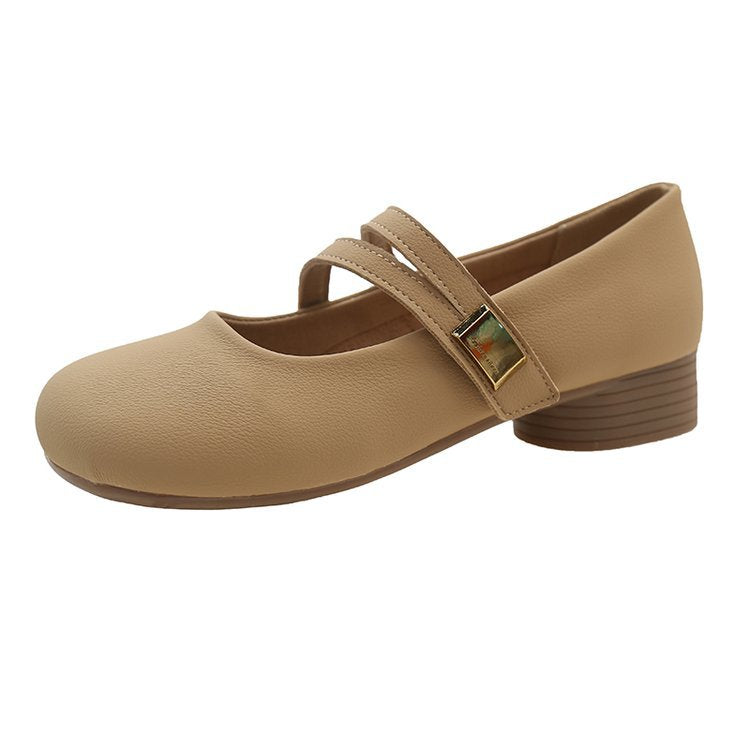 Damen Ballerinas mit verstellbarem Riemen und Komfortsohle R&B