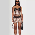 Damen Minirock mit eleganten Spitzenakzenten R&B