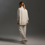 Damen Steckpullover und lässige Freizeithose Set R&B