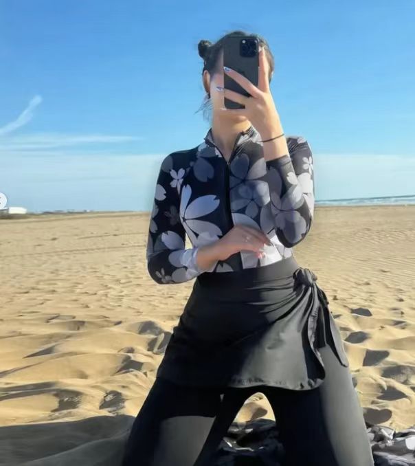 Damen Elegantes und fließendes Strandkleid R&B