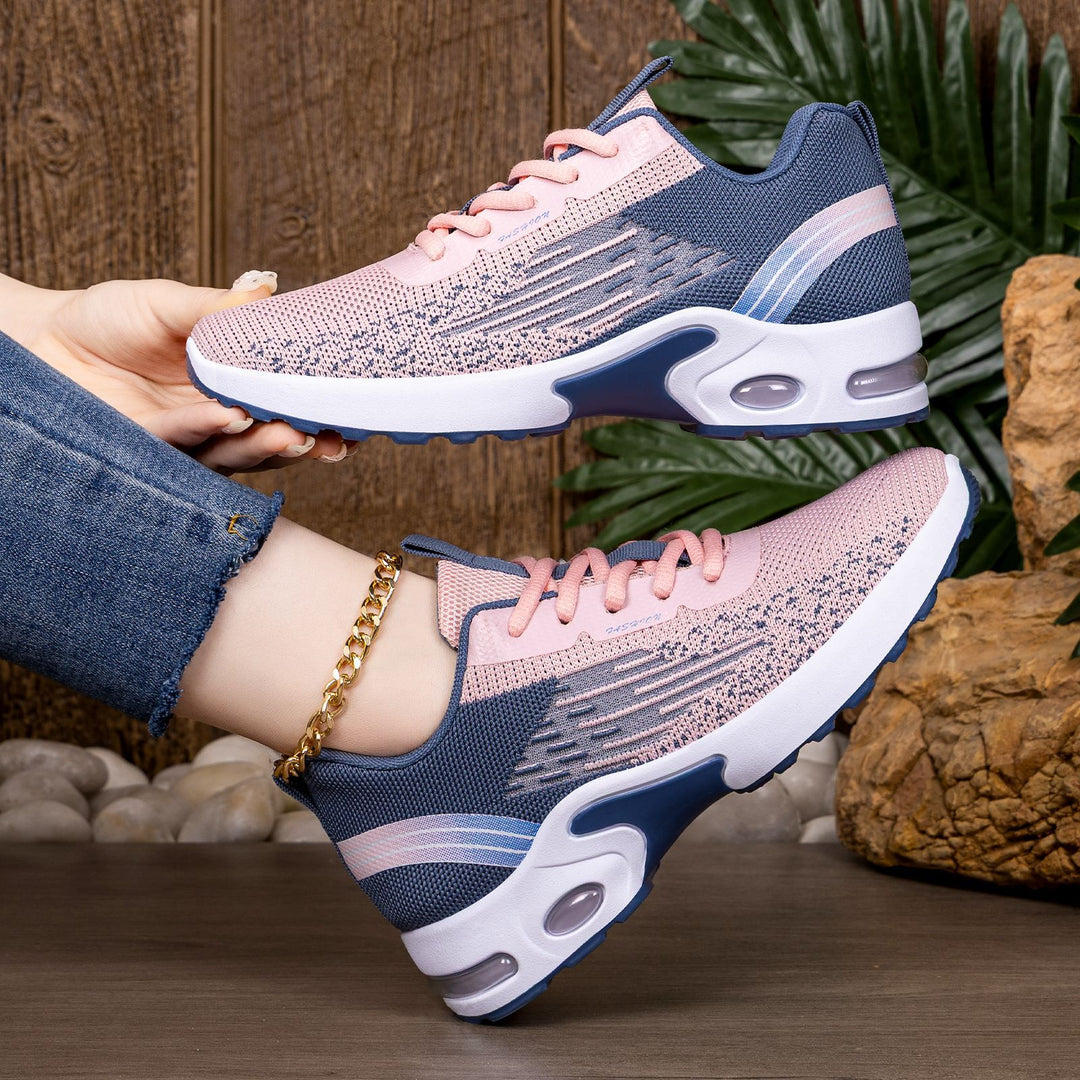 Damen Ultraleichte und atmungsaktive Laufsneaker mit stoßdämpfender Sohle R&B