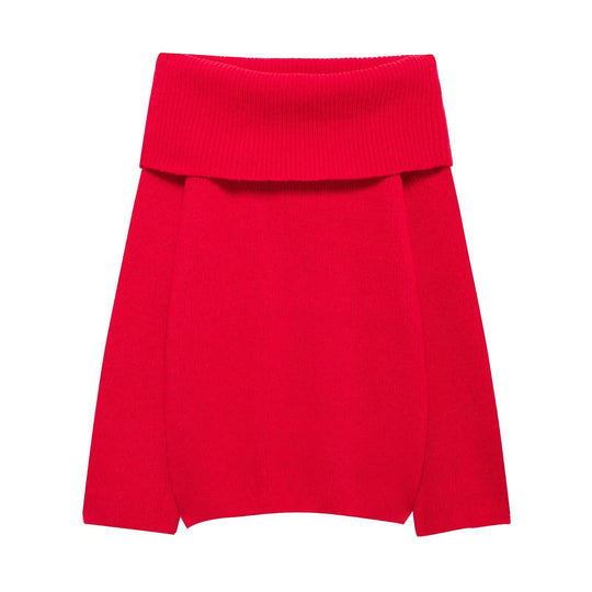 Damen Kuscheliges Strickoberteil R&B