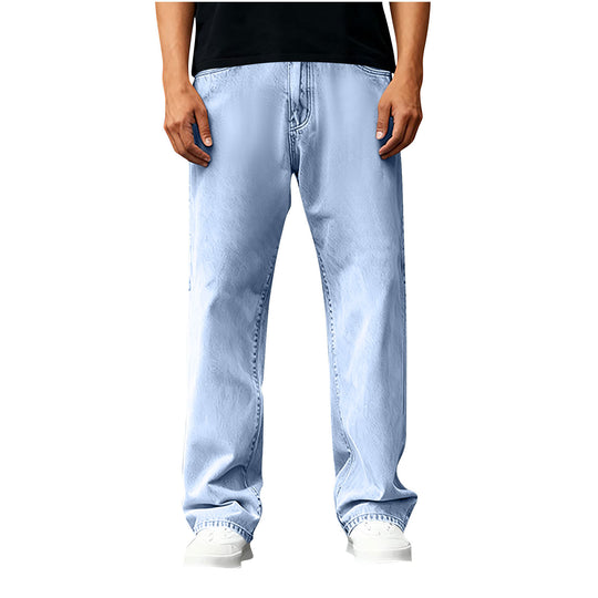 Herren Weite Jeans mit praktischen Taschen