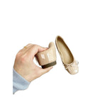 Damen elegante Ballerinas mit zierlichem Schleifenakzent R&B