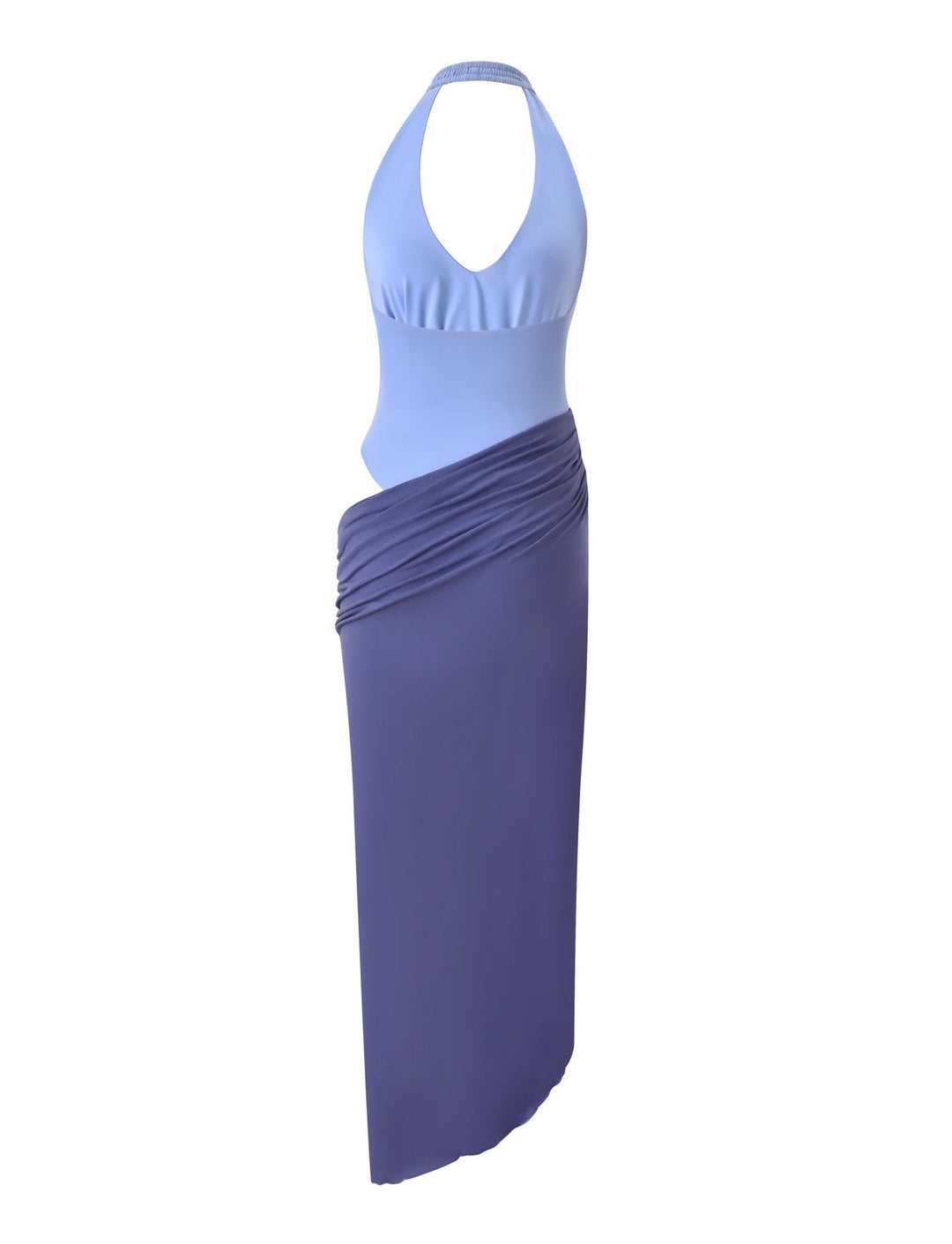 Damen Wickelkleid mit raffiniertem Halterneck R&B
