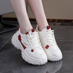 Damen Komfortable Lauf- und Freizeitschuhe mit dicker Sohle R&B