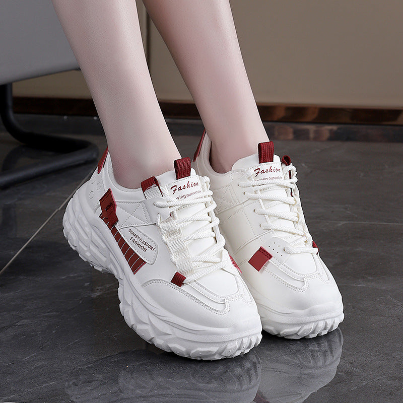 Damen Komfortable Lauf- und Freizeitschuhe mit dicker Sohle R&B