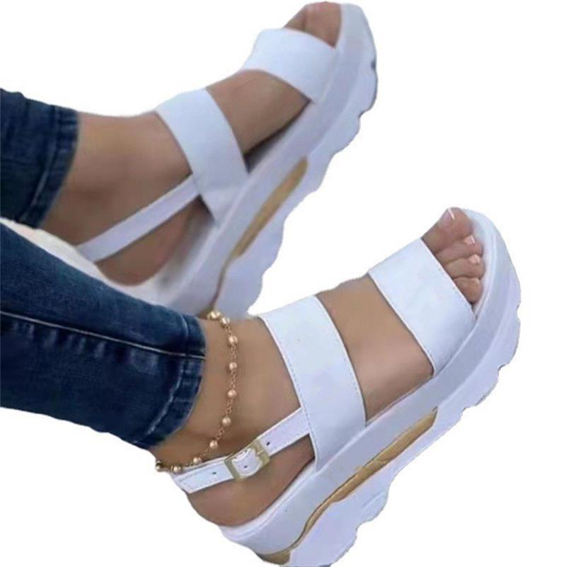 Damen Wedge-Sandalen mit modischem Riemen-Design und anatomisch geformtem Fußbett R&B