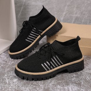 Damen Atmungsaktive und bequeme Sneaker mit auffälliger Sohle R&B