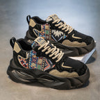 Damen Sportliche Sneakers mit Ethno-Muster R&B