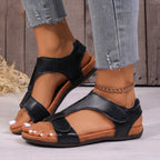Damen Komfortable und stilvolle Riemensandalen mit anatomischem Fußbett R&B