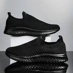 Damen Sportliche Slip-On Sneakers mit flexiblem Strickoberteil R&B