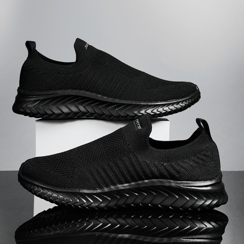 Damen Sportliche Slip-On Sneakers mit flexiblem Strickoberteil R&B