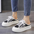 Damen Modische Plateau-Sneaker mit reflektierenden Details