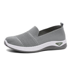 Damen Leichte Slip-On Freizeitschuhe mit atmungsaktiver Strickoberfläche