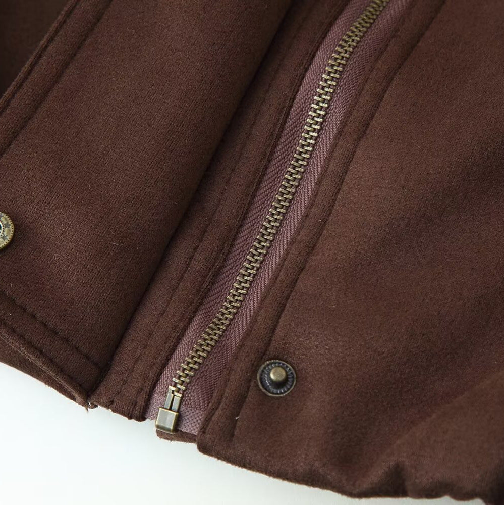 Damen elegante Steppjacke mit hohem Kragen R&B