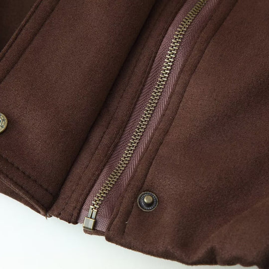 Damen elegante Steppjacke mit hohem Kragen R&B