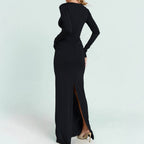 Damen Glamouröses Abendkleid mit raffinierten Cut-Outs und funkelnden Details R&B