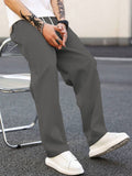 Herren modische Freizeithose mit weiter Passform und elastischem Bund R&B