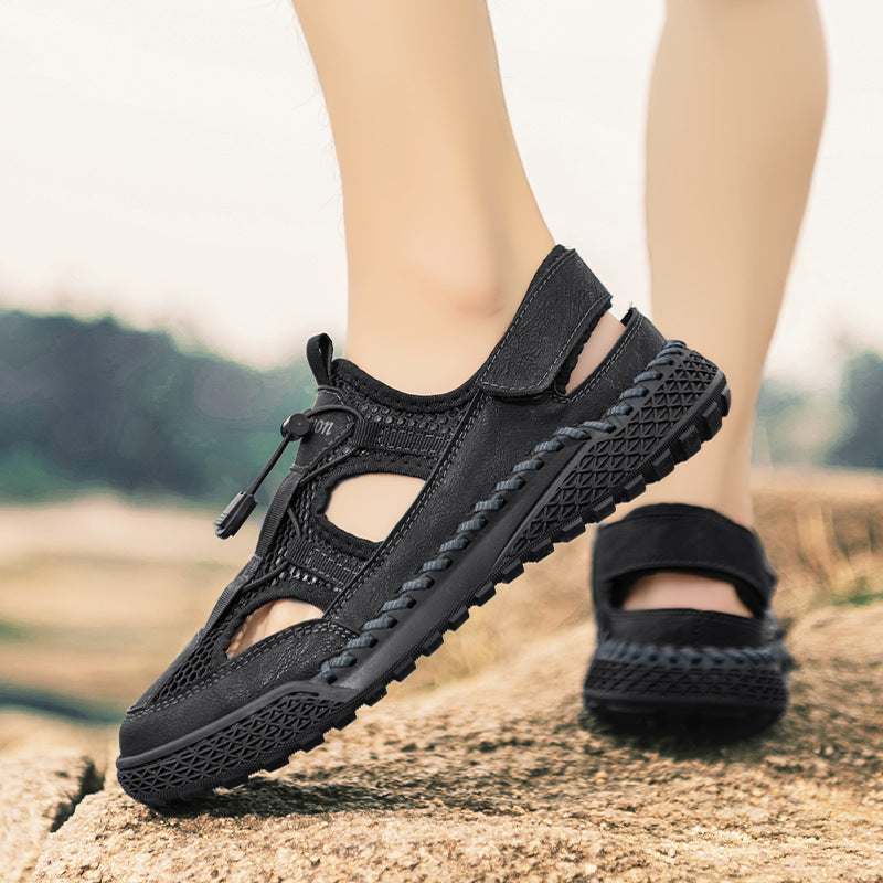 Damen Freizeit-Sandalen mit verstellbarem Riemen und atmungsaktivem Obermaterial R&B