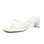 Damen Fashionable Riemchen-Sandalen mit glanzvollem Absatz R&B