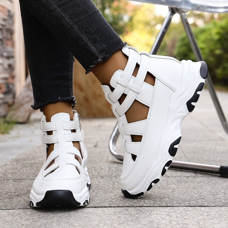 Damen Sportliche Sneakers im R&Brnen Schnitt mit atmungsaktiver Oberflächenstruktur und rutschfester Sohle R&B