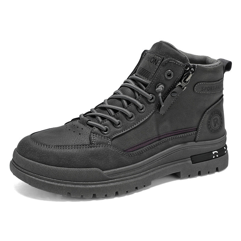 Damen Modische High-Top Sneakers mit praktischem Reißverschluss R&B