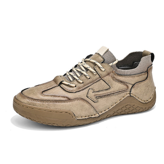 Herren Sportliche Leder Sneakers mit atmungsaktiver Sohle R&B