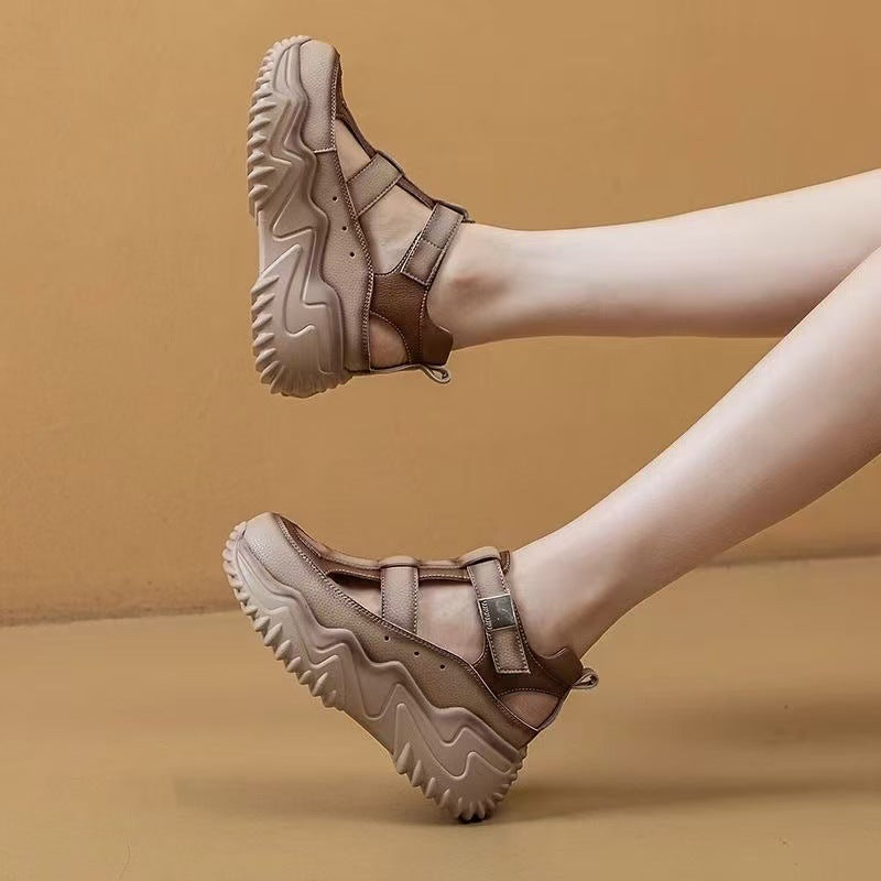 Damen Trendige Sandalen mit rutschfester Sohle und verstellbarem Riemensystem R&B