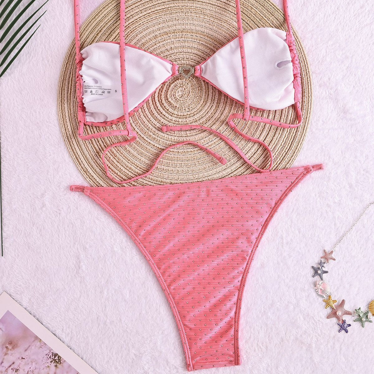 Damen Triangel-Bikini mit funkelnden Details