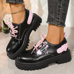 Damen modische Schnürschuhe mit kontrastierenden Details R&B