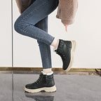 Damen Winterliche High-Top Sneaker mit weichem Fleece-Futter R&B
