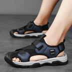 Damen Sportliche Freizeitsandalen mit verstellbarem Klettverschluss und rutschfester Sohle R&B