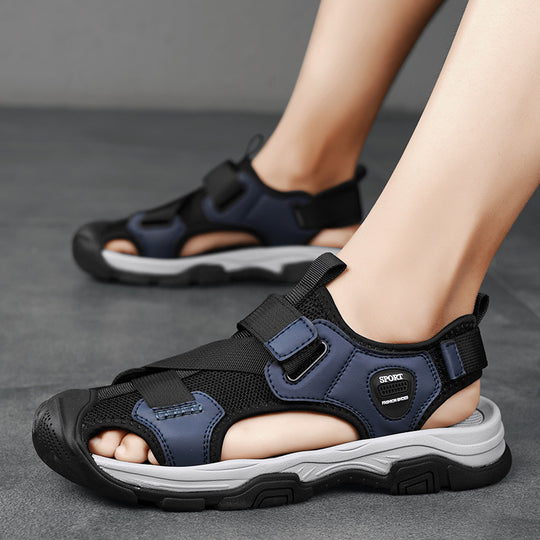 Damen Sportliche Freizeitsandalen mit verstellbarem Klettverschluss und rutschfester Sohle R&B