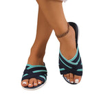 Damen Komfortable Clogs mit gekreuzten Riemen und stoßdämpfender Sohle R&B