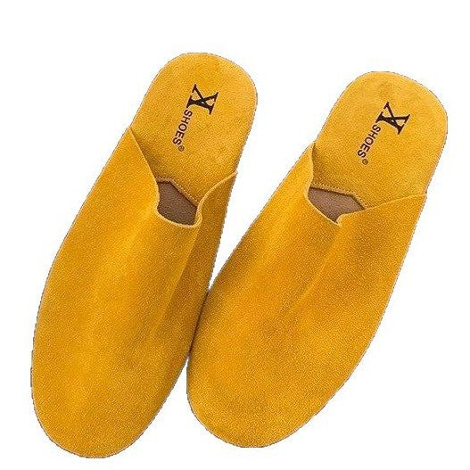 Damen Komfortable Slipper aus hochwertigem Wildleder R&B