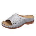 Damen Komfortable Mulesandaletten mit floralem Lochmuster und rutschfester Sohle R&B
